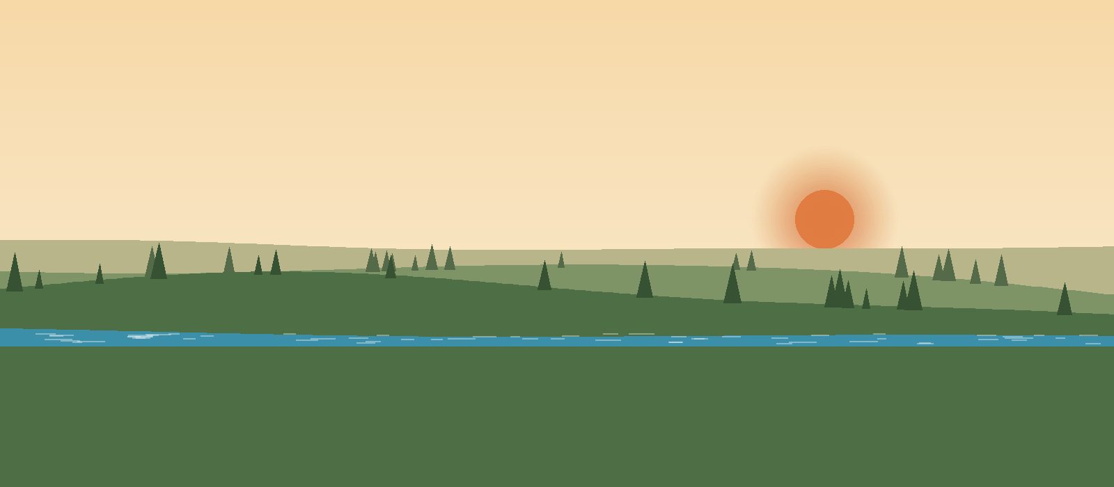 Illustration of Texas Hill Country above the Trinity Aquifer